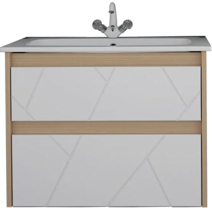 Тумба для комплекта ASB-Mebel Диана 60 белый, дуб янтарный