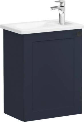 Тумба с раковиной VitrA Root Classic 45 L темно-синяя