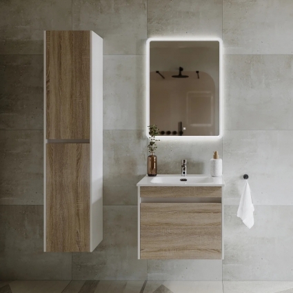 Мебель для ванной Sancos Smart 60 см дуб бардолино