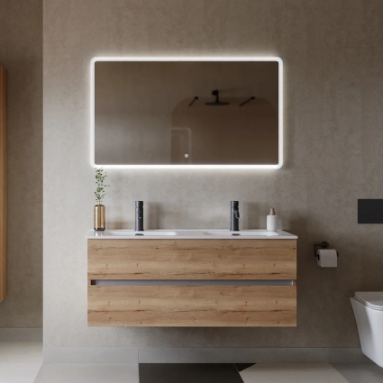 Мебель для ванной Sancos Urban 120 см двойная, дуб галифакс натуральный