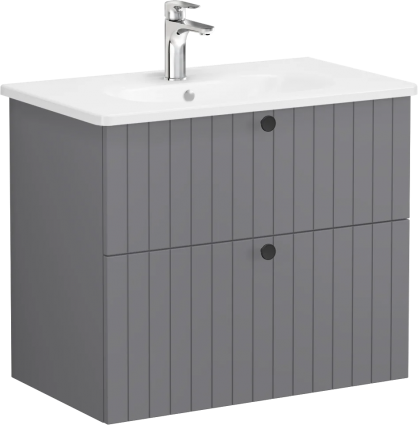 Тумба с раковиной VitrA Root Groove 80 серая