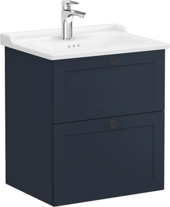 Тумба с раковиной VitrA Root Classic 60 темно-синий