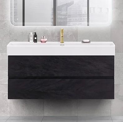 Тумба с раковиной Cezares Molveno 46 120 nero, с раковиной Cezares CZR-MIL-120-LVB