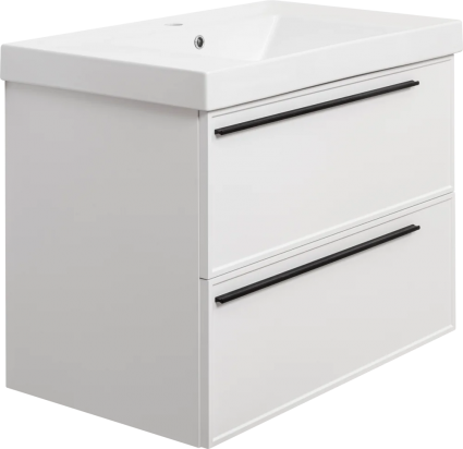 Тумба с раковиной La Fenice Elba Twin 80 белая