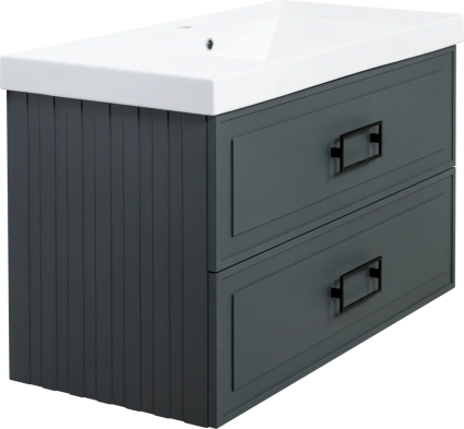 Тумба для комплекта La Fenice Cubo Twin 100 серая