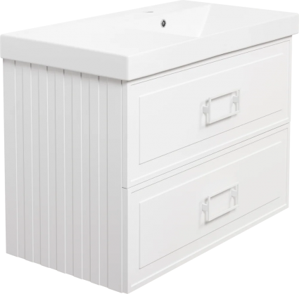 Тумба для комплекта La Fenice Cubo Twin 90 белая