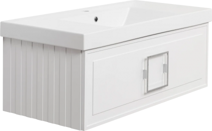Тумба с раковиной La Fenice Cubo 100 белая