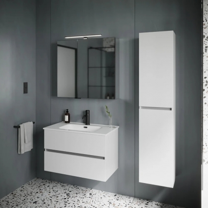 Мебель для ванной Sancos Urban 80 см белый глянец