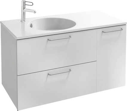 Тумба для комплекта Jacob Delafon Odeon Rive Gauche EB2544-R5-N18 100, белая, ручки хром