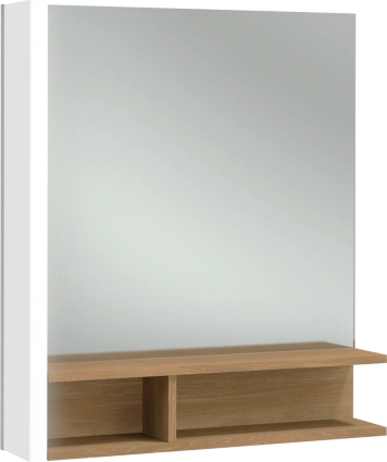 Зеркало Jacob Delafon Terrace EB1180G-NF 60, светлое дерево, с подсветкой, L