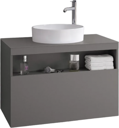 Тумба для комплекта Keuco Stageline 32865 80 см, инокс матовый
