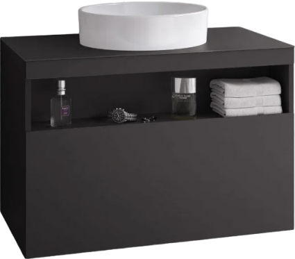Тумба для комплекта Keuco Stageline 32863 80 см, вулканит