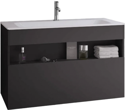 Тумба для комплекта Keuco Stageline 32872 100 см, вулканит