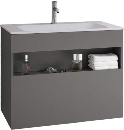 Тумба для комплекта Keuco Stageline 32862 80 см, инокс матовый