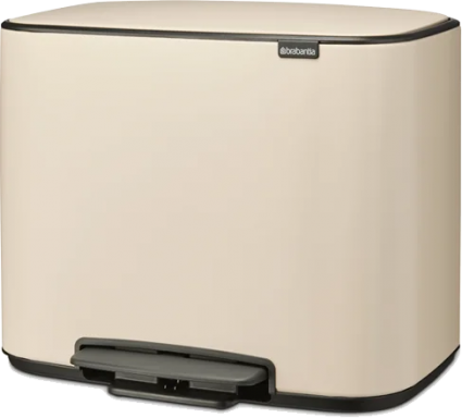 Мусорное ведро Brabantia Pedal Bin Bo 202247 11+23 л, бежевое