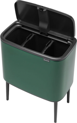 Мусорное ведро Brabantia Bo 304200 11+11+11 л, зеленая сосна