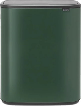 Мусорное ведро Brabantia Touch Bin Bo 304224 30+30 л, зеленая сосна