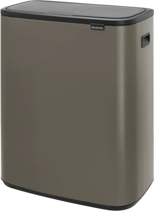 Мусорное ведро Brabantia Touch Bin Bo 221521 30+30 л, платиновое