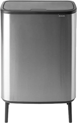 Мусорное ведро Brabantia Bo Touch Bin 130649 30+30 л, стальное матовое