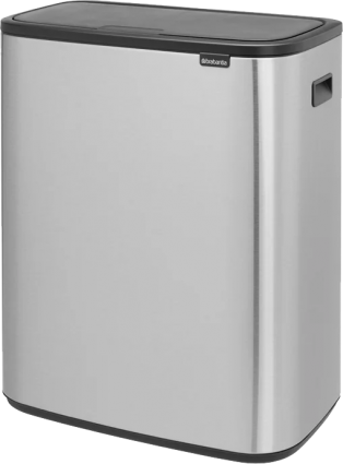 Мусорное ведро Brabantia Touch Bin Bo 221422 30+30 л, стальное матовое
