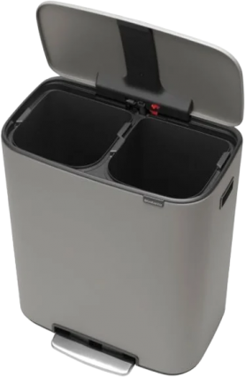 Мусорное ведро Brabantia Pedal Bin Bo 211485 30+30 л, серое
