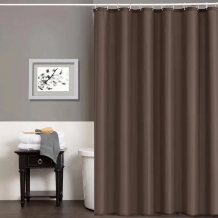Штора для ванной Carnation Home Fashions Shine Brown 200х230