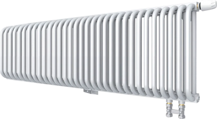 Радиатор стальной KZTO PC 2-500-32 1/2 32 секции, нижнее правое подключение