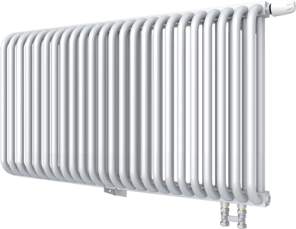 Радиатор стальной KZTO PC 2-500-24 1/2 24 секции, нижнее правое подключение