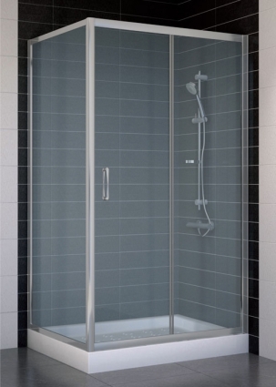 Душевой уголок Vegas Glass ZP+ZPV 100*80 07 10 стекло сатин, 100x80