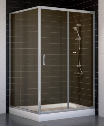 Душевой уголок Vegas Glass ZP+ZPV 120*100 07 05 стекло бронза, 120x100