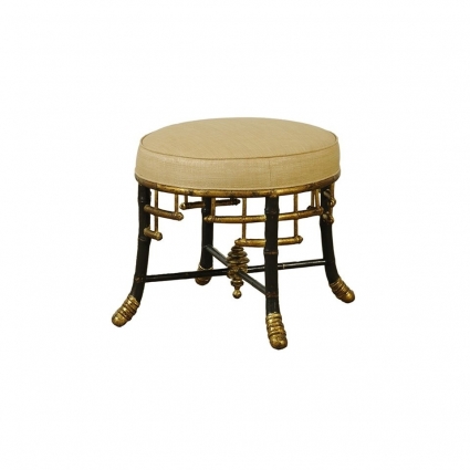 Пуф ROOMERS FURNITURE желто-коричневого цвета
