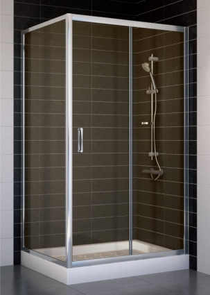 Душевой уголок Vegas Glass ZP+ZPV 100*80 08 05 стекло бронза, 100x80