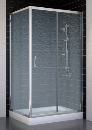 Душевой уголок Vegas Glass ZP+ZPV 100*80 08 02 стекло шиншилла, 100x80