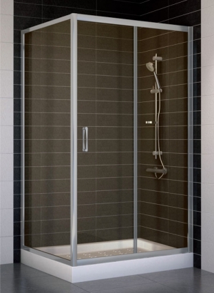 Душевой уголок Vegas Glass ZP+ZPV 100*90 07 05 стекло бронза, 100x90