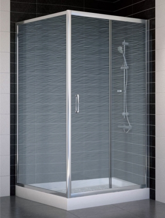 Душевой уголок Vegas Glass ZP+ZPV 100*100 08 02 стекло шиншилла, 100x100