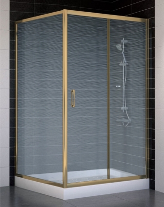 Душевой уголок Vegas Glass ZP+ZPV 110*100 05 02 стекло шиншилла, 110x100