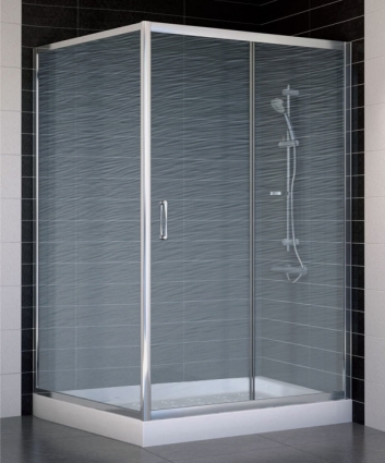 Душевой уголок Vegas Glass ZP+ZPV 120*100 08 02 стекло шиншилла, 120x100