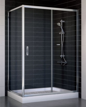 Душевой уголок Vegas Glass ZP+ZPV 130*70 08 01 стекло прозрачное, 130x70