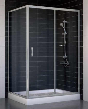 Душевой уголок Vegas Glass ZP+ZPV 120*90 07 01 стекло прозрачное, 120x90