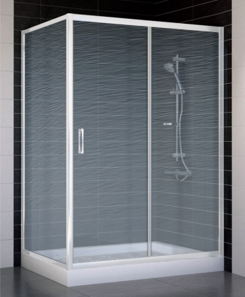Душевой уголок Vegas Glass ZP+ZPV 130*80 01 02 стекло шиншилла, 130x80