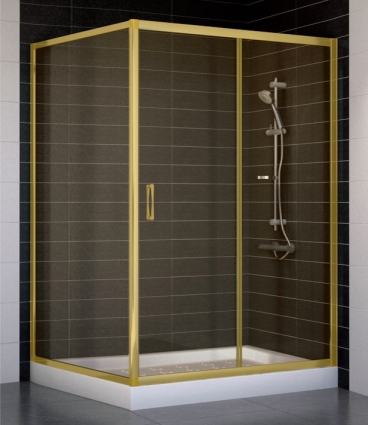 Душевой уголок Vegas Glass ZP+ZPV 130*100 09 05 стекло бронза, 130x100
