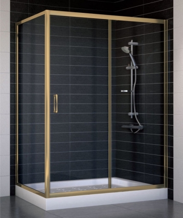 Душевой уголок Vegas Glass ZP+ZPV 140*70 05 01 стекло прозрачное, 140x70