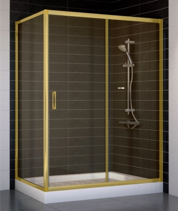 Душевой уголок Vegas Glass ZP+ZPV 140*70 09 05 стекло бронза, 140x70