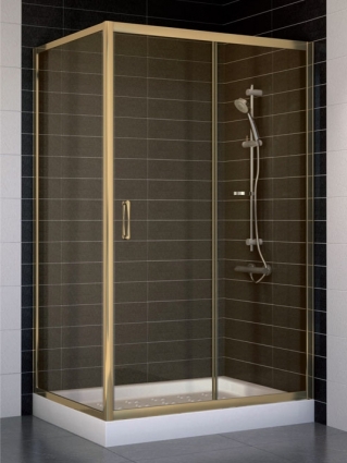 Душевой уголок Vegas Glass ZP+ZPV 110*80 05 05 стекло бронза, 110x80