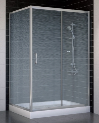 Душевой уголок Vegas Glass ZP+ZPV 120*90 07 02 стекло шиншилла, 120x90