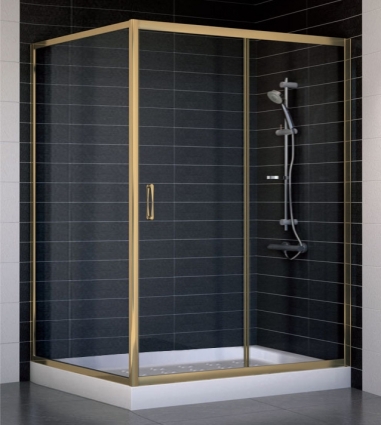 Душевой уголок Vegas Glass ZP+ZPV 140*100 05 01 стекло прозрачное, 140x100