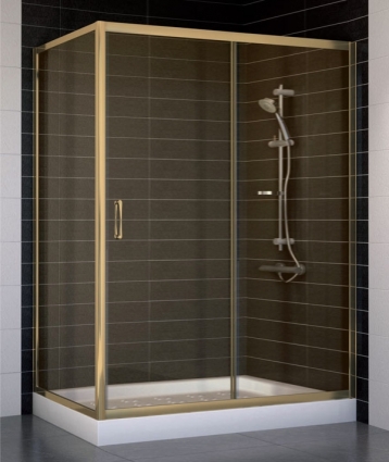 Душевой уголок Vegas Glass ZP+ZPV 140*70 05 05 стекло бронза, 140x70