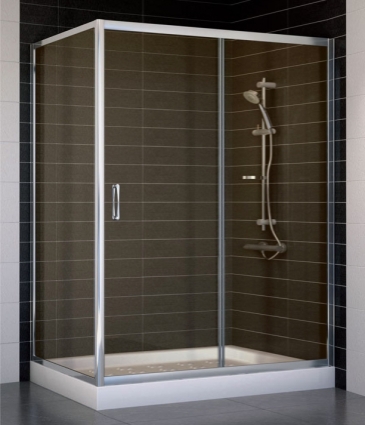 Душевой уголок Vegas Glass ZP+ZPV 140*80 08 05 стекло бронза, 140x80