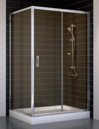 Душевой уголок Vegas Glass ZP+ZPV 110*90 08 05 стекло бронза, 110x90