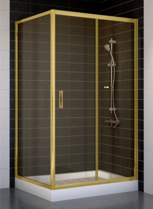 Душевой уголок Vegas Glass ZP+ZPV 100*90 09 05 стекло бронза, 100x90